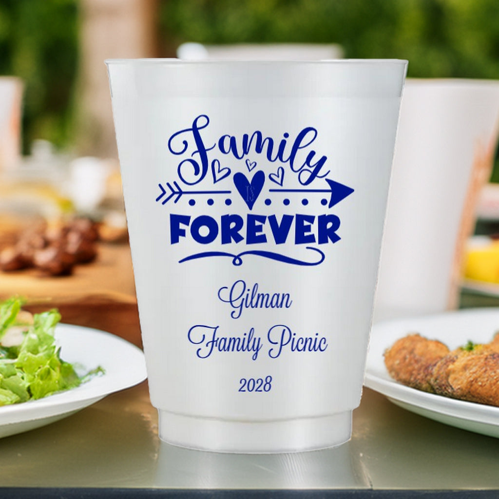 Personalized family reunion cup