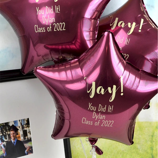 Make Your Graduate The Star With Easy Personalized Star Balloons