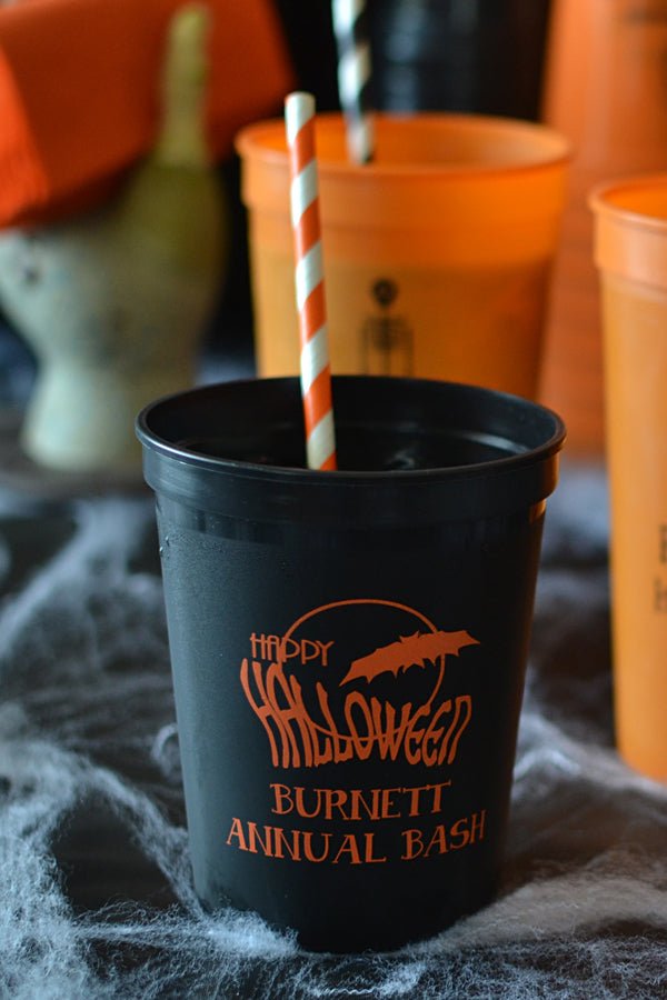 16 Oz. Reusable Personalized Halloween Party Stadium Cups